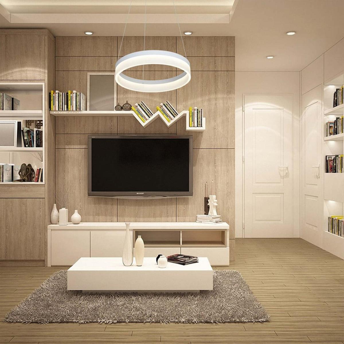 Milagro Pendant Lamp Ring 24W Led White - White – image 2