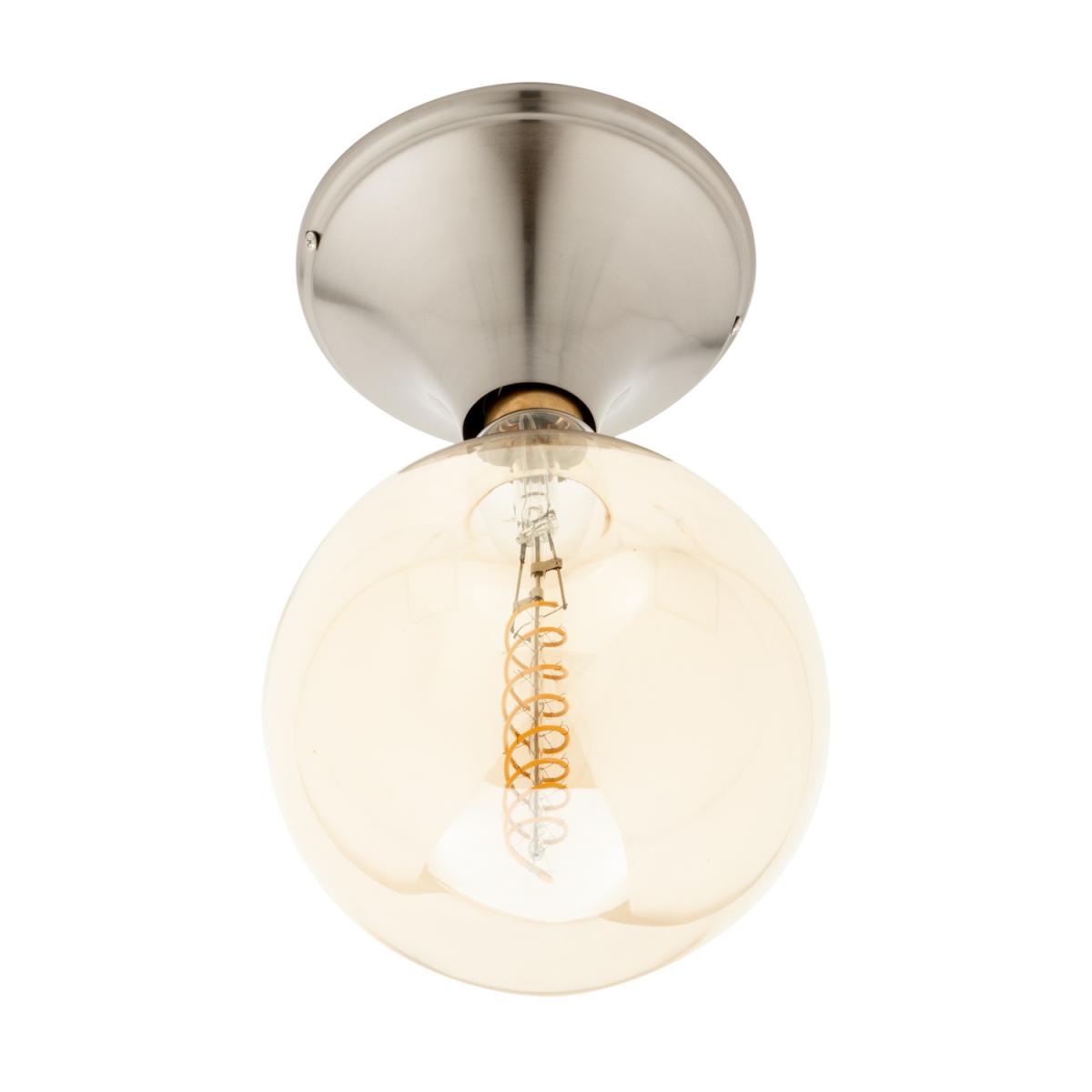 Pack of 2 Rosa 1 Light Flush Ceiling Cap Light - Satin Nickel – image 3