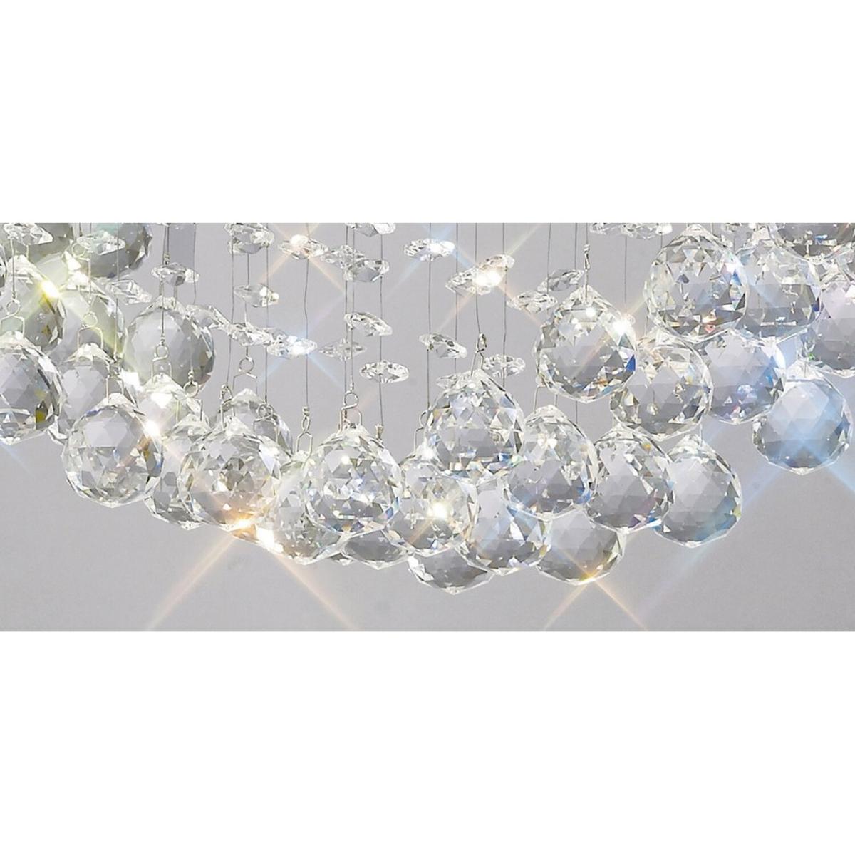 Colorado Ceiling Cluster Pendant Line 4 Light Polished Chrome, Crystal - Polished Chrome – image 7