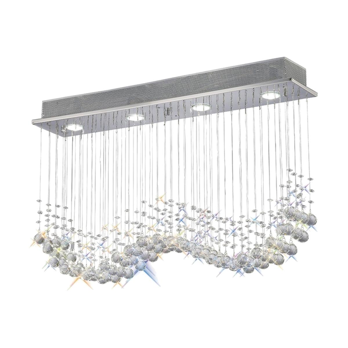 Colorado Ceiling Cluster Pendant Line 4 Light Polished Chrome, Crystal - Polished Chrome – image 1