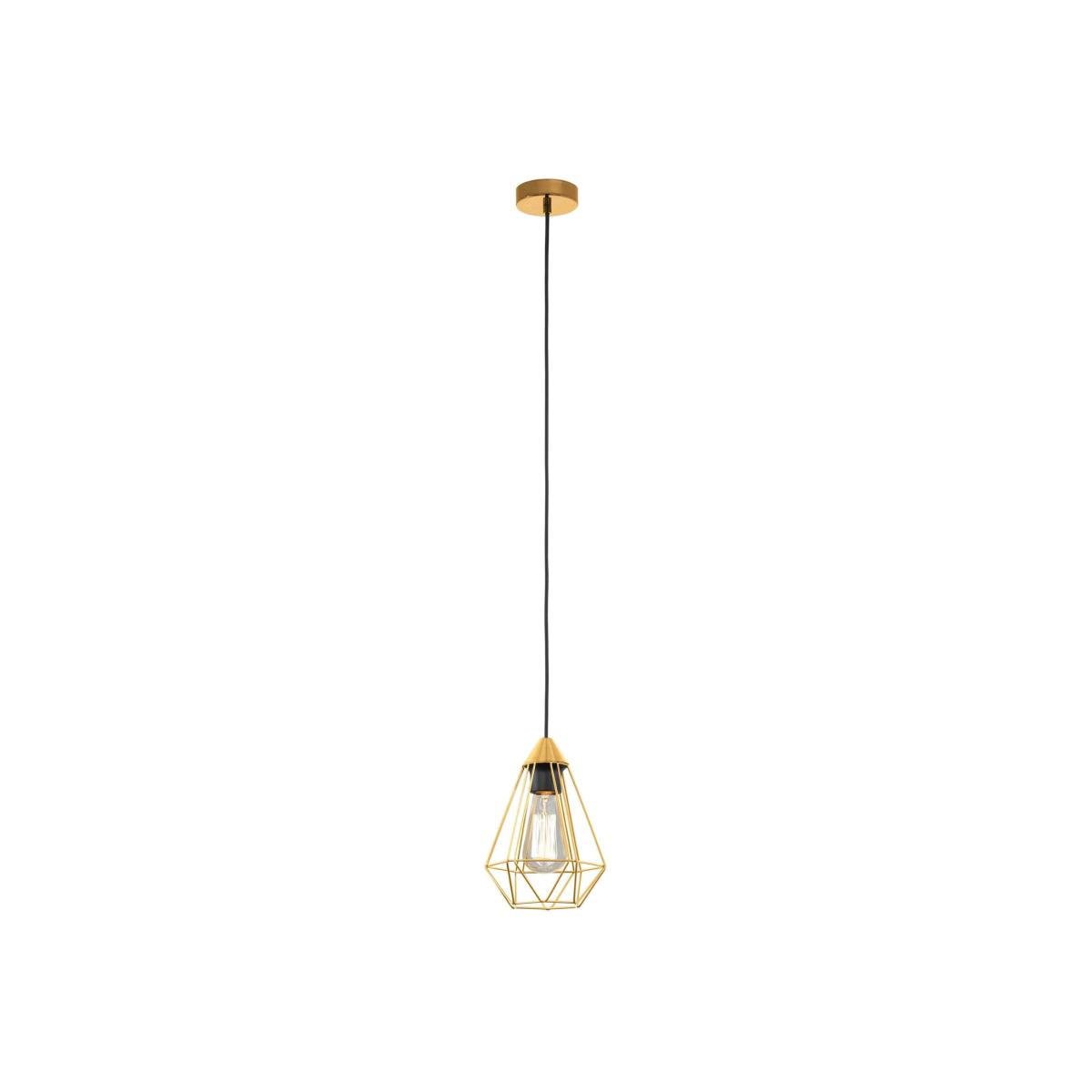 EGLO Tarbes 175 Brushed Brass Pendant - Yellow