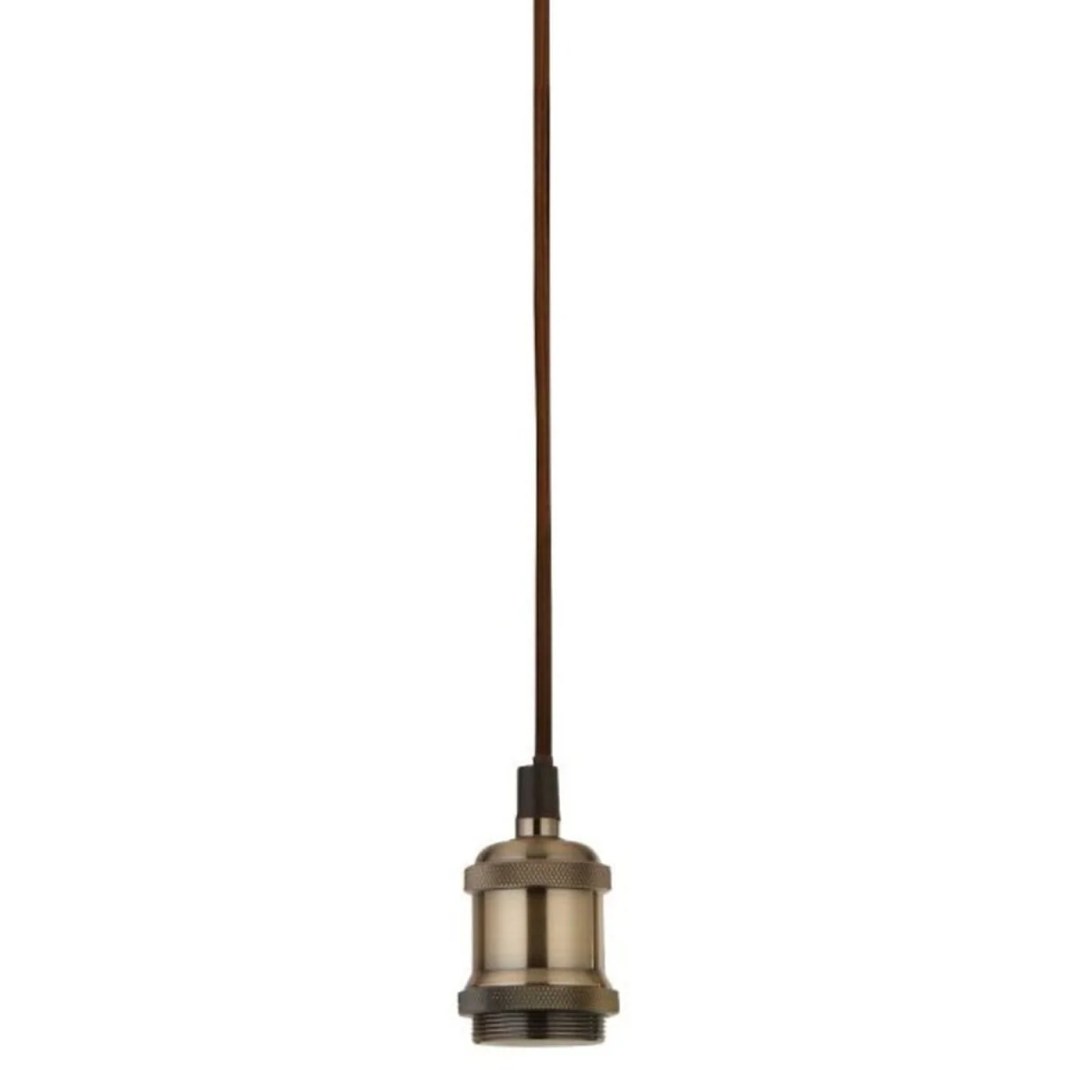 CGC CASSIE 1.5m adjustable E27 Ceiling Pendant and Matching ceiling Rose - Antique Brass and Brown – image 20