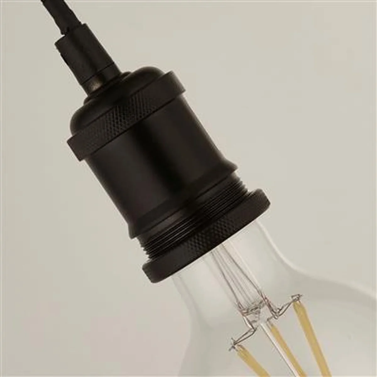 CGC CASSIE 1.5m adjustable E27 Ceiling Pendant and Matching ceiling Rose - Antique Brass and Brown – image 38