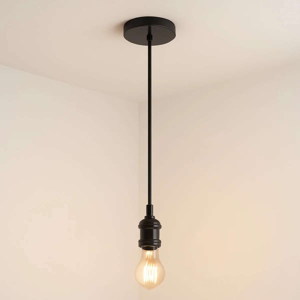 CGC CASSIE 1.5m adjustable E27 Ceiling Pendant and Matching ceiling Rose - Antique Brass and Brown – image 39