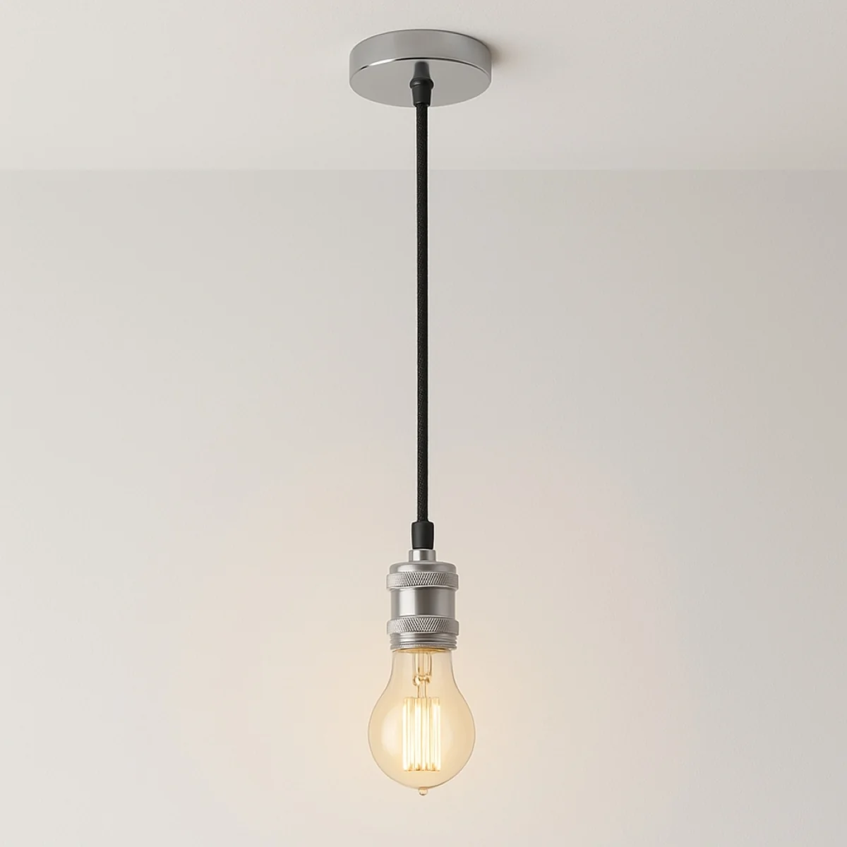 CGC CASSIE 1.5m adjustable E27 Ceiling Pendant and Matching ceiling Rose - Antique Brass and Brown – image 9