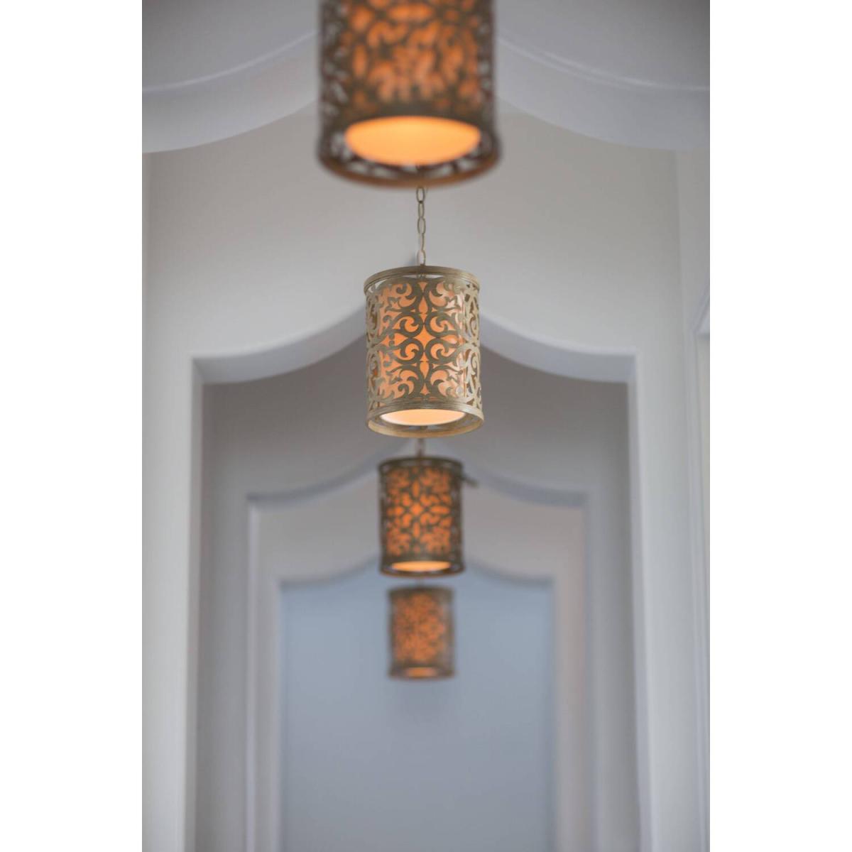 Carabel 1 Light Ceiling Mini Pendant Brushed Champagne, E27 - Brushed Champagne – image 4