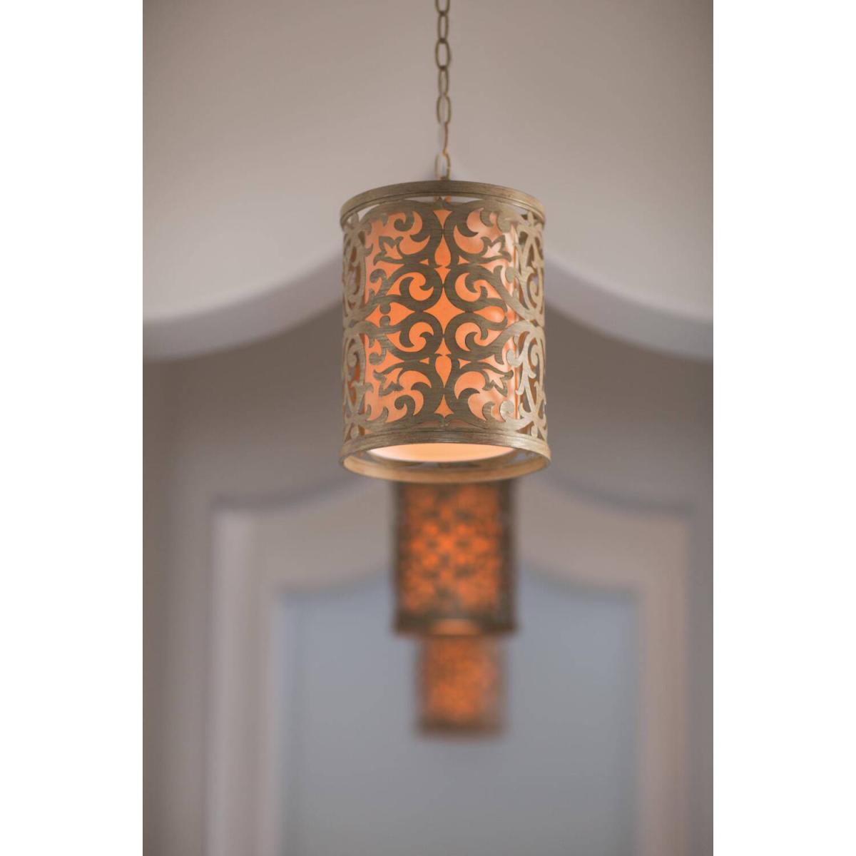 Carabel 1 Light Ceiling Mini Pendant Brushed Champagne, E27 - Brushed Champagne – image 5