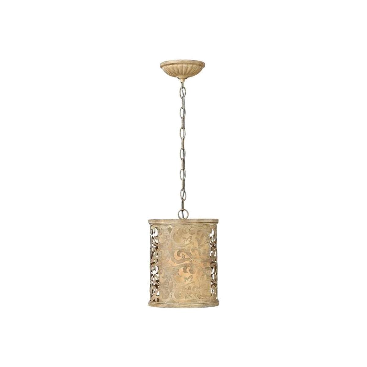 Carabel 1 Light Ceiling Mini Pendant Brushed Champagne, E27 - Brushed Champagne – image 1