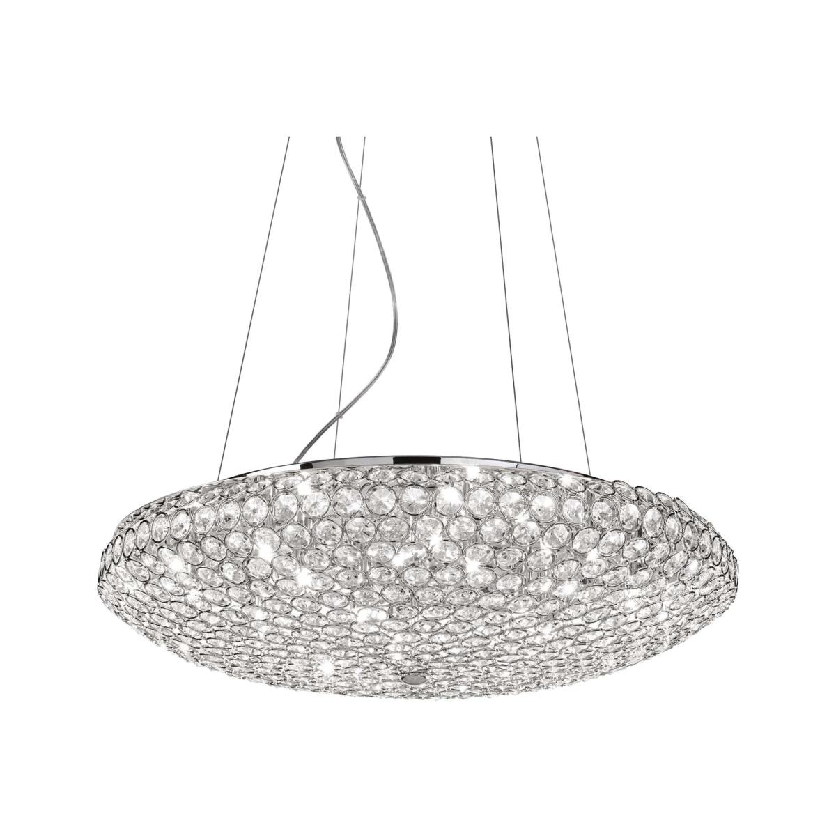 King 12 Light Ceiling Pendant - Chrome