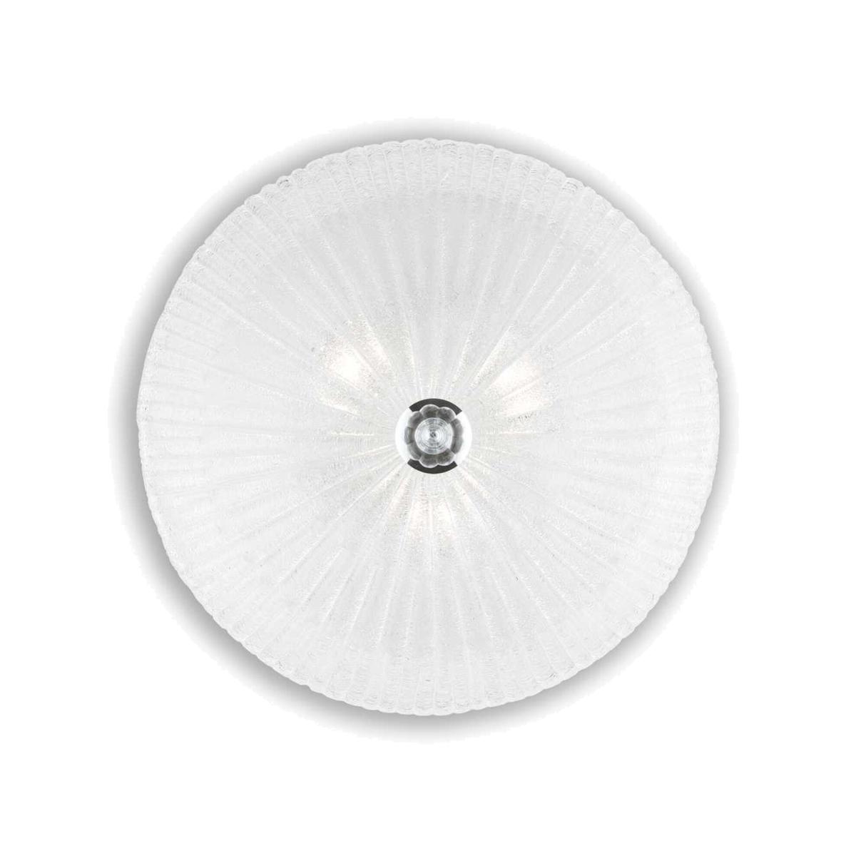 Shell 3 Light Indoor Flush Wall Ceiling Light - Chrome