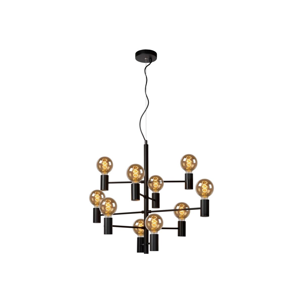 Leanne Modern Pendant Light Black - Black / 75cm