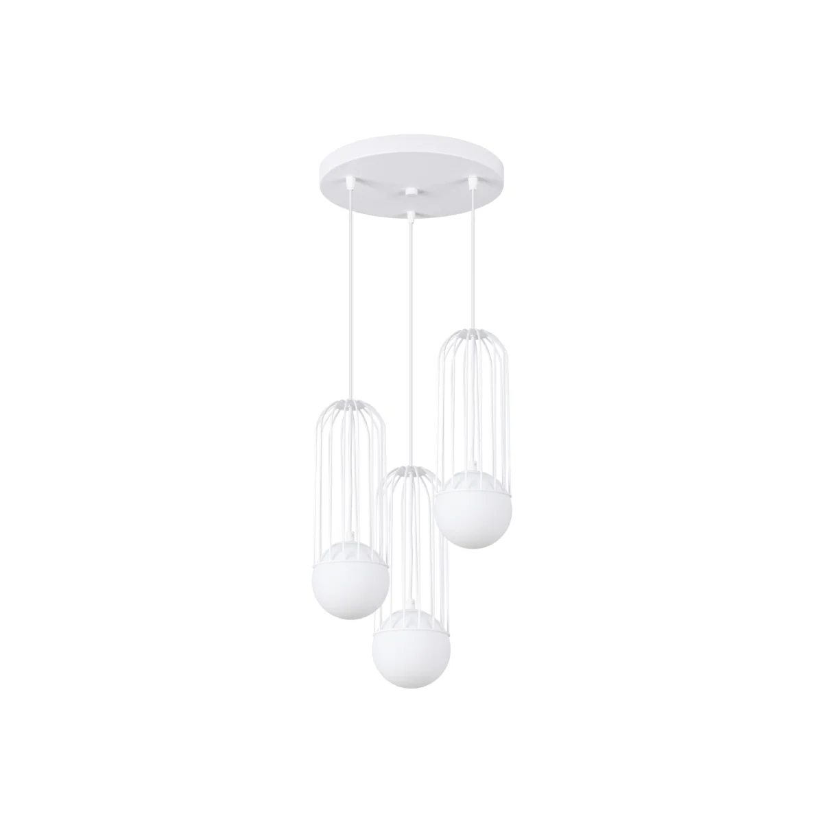 Pendant lamp BRINA 3P white - white – image 1
