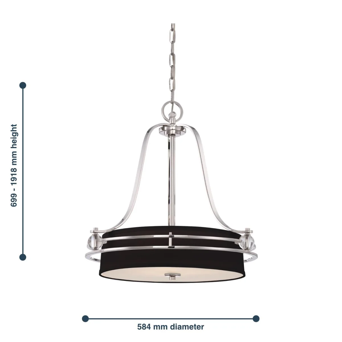 Gotham Pendant Light Silver - Silver – image 2