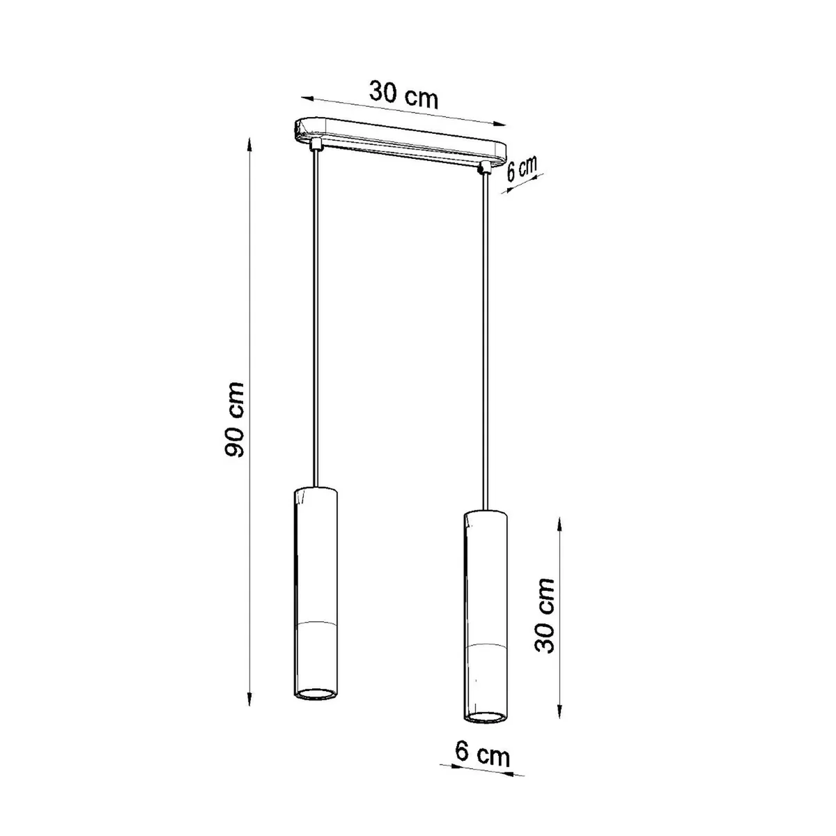 Pendant lamp PABLO 2 white - natural wood/white – image 7