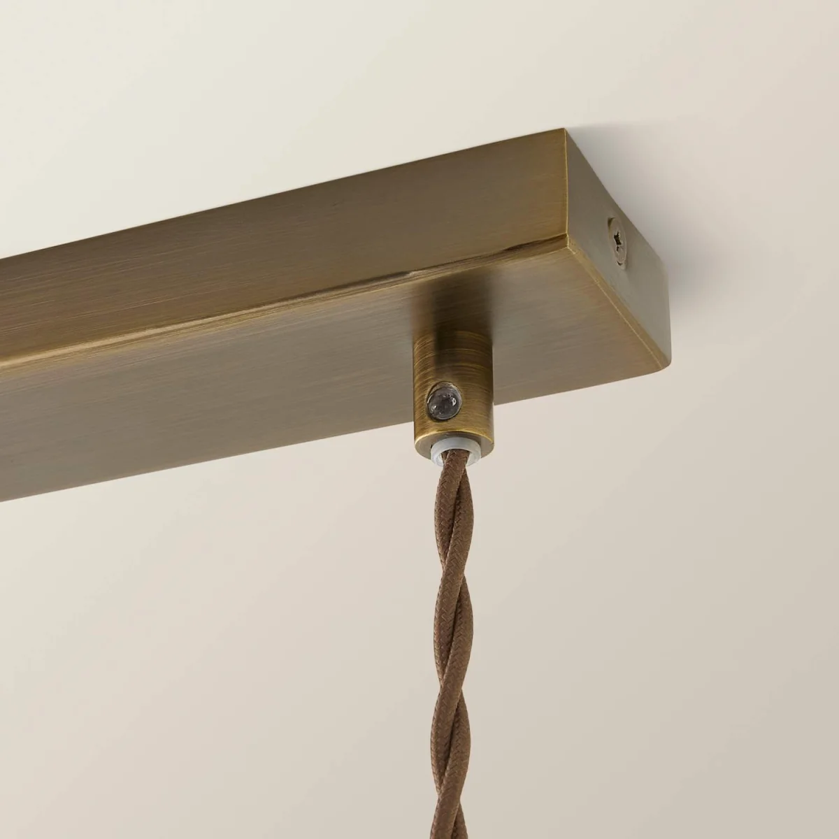 Delora Ribbed Bell Glass Shade 3 Drop Diner Ceiling Pendant Light - Brushed Brass / 3 – image 3
