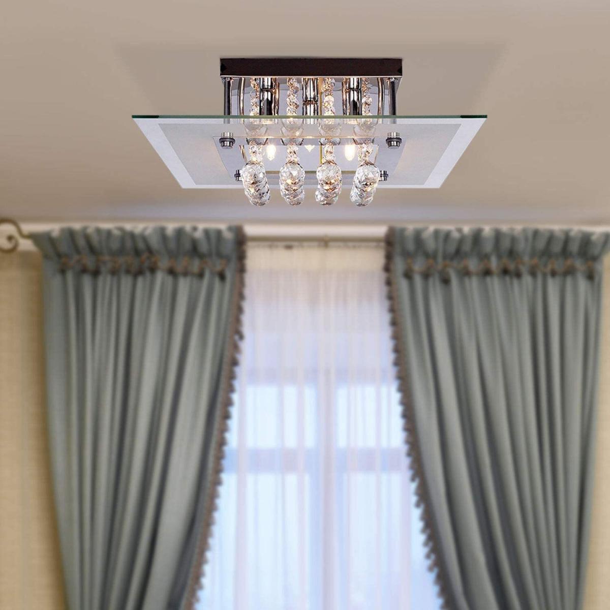 Crystal Raindrop Celling Light - SIlver – image 2