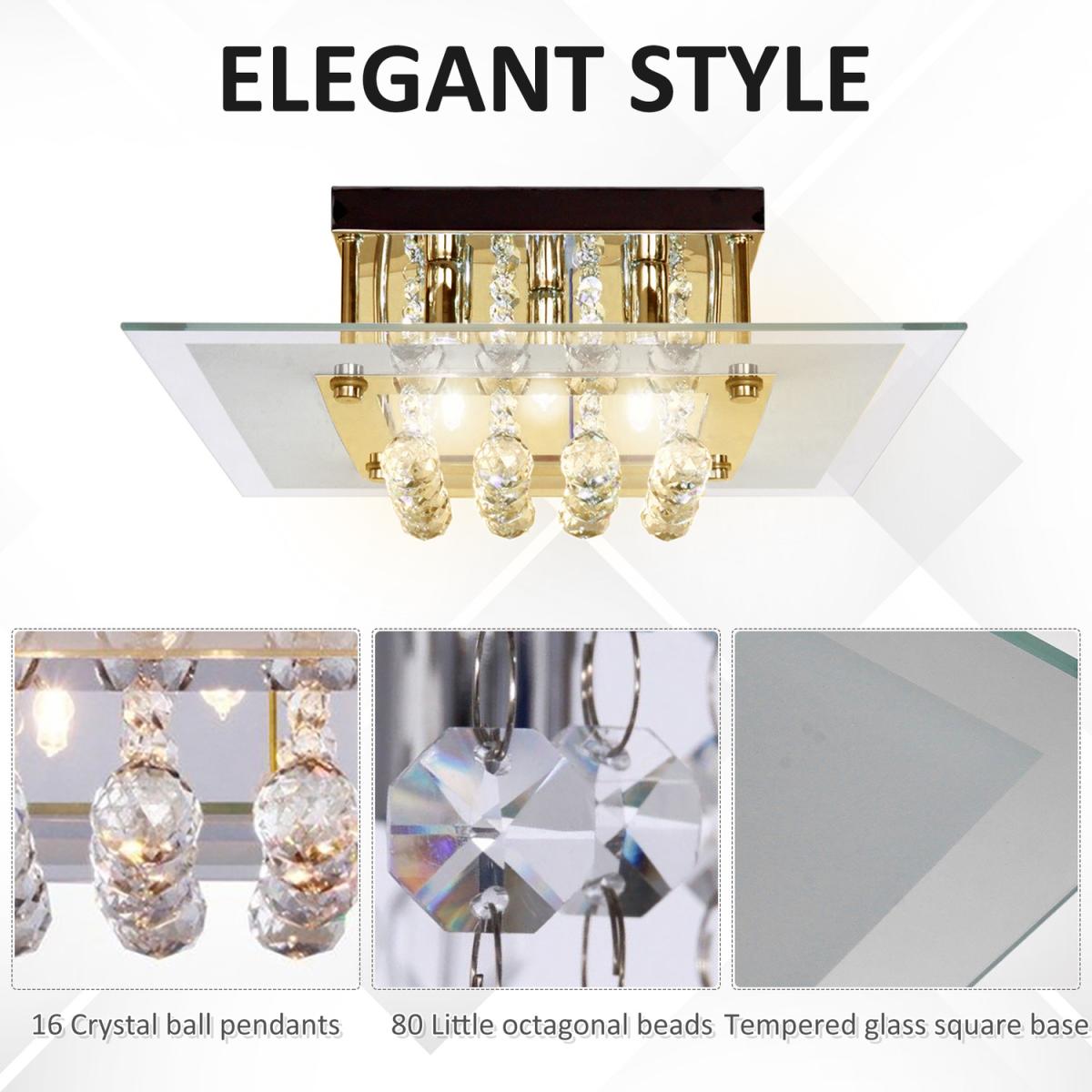 Crystal Raindrop Celling Light - SIlver – image 11