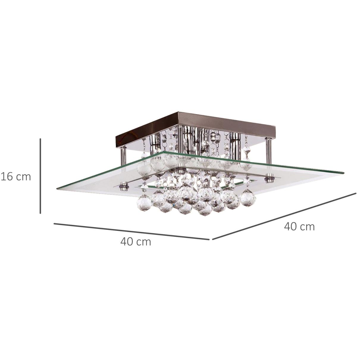 Crystal Raindrop Celling Light - SIlver – image 9