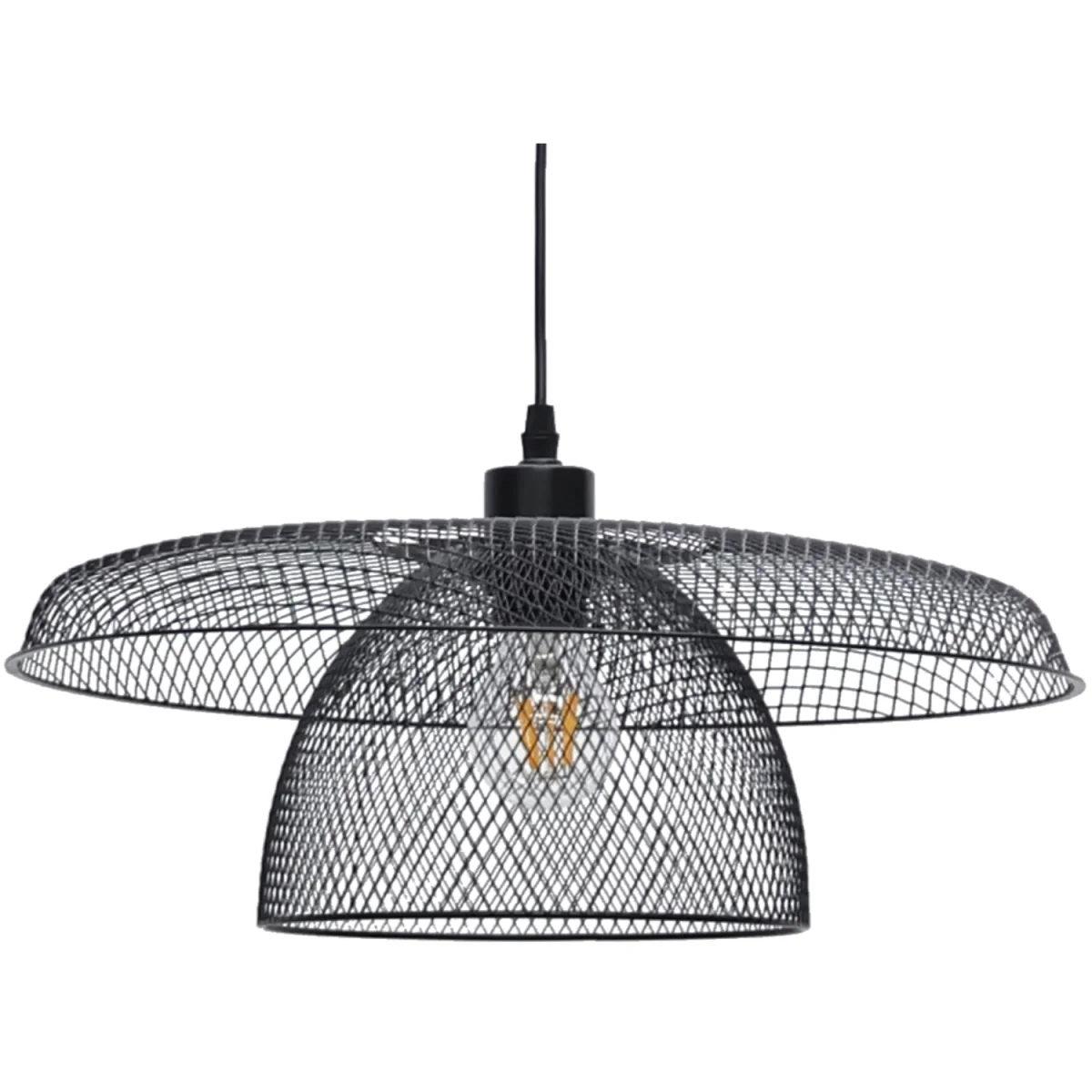 Cassidy Ceiling Single Pendant Light - Matt Black Paint – image 3