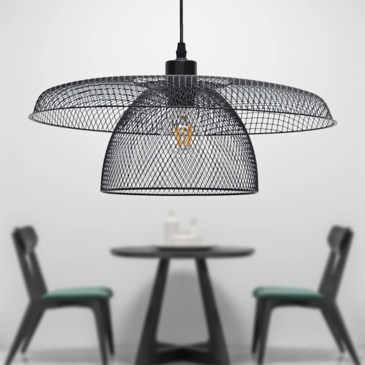 Cassidy Ceiling Single Pendant Light - Matt Black Paint – image 4