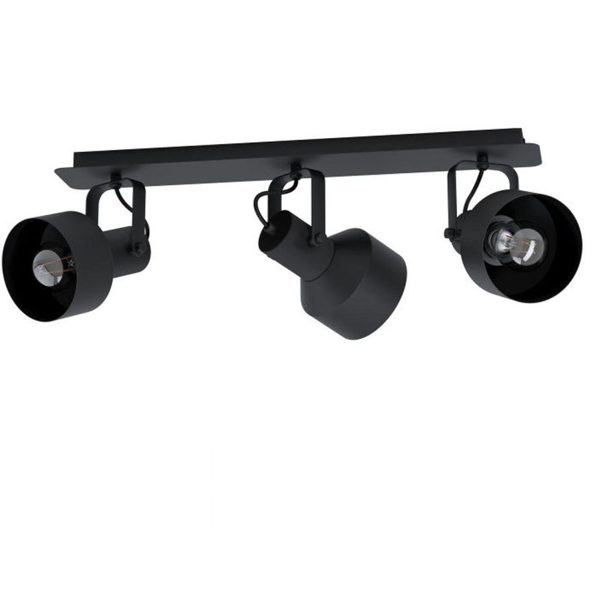 EGLO CASIBARE 3-Spotlight Black Ceiling Light - Black – image 2