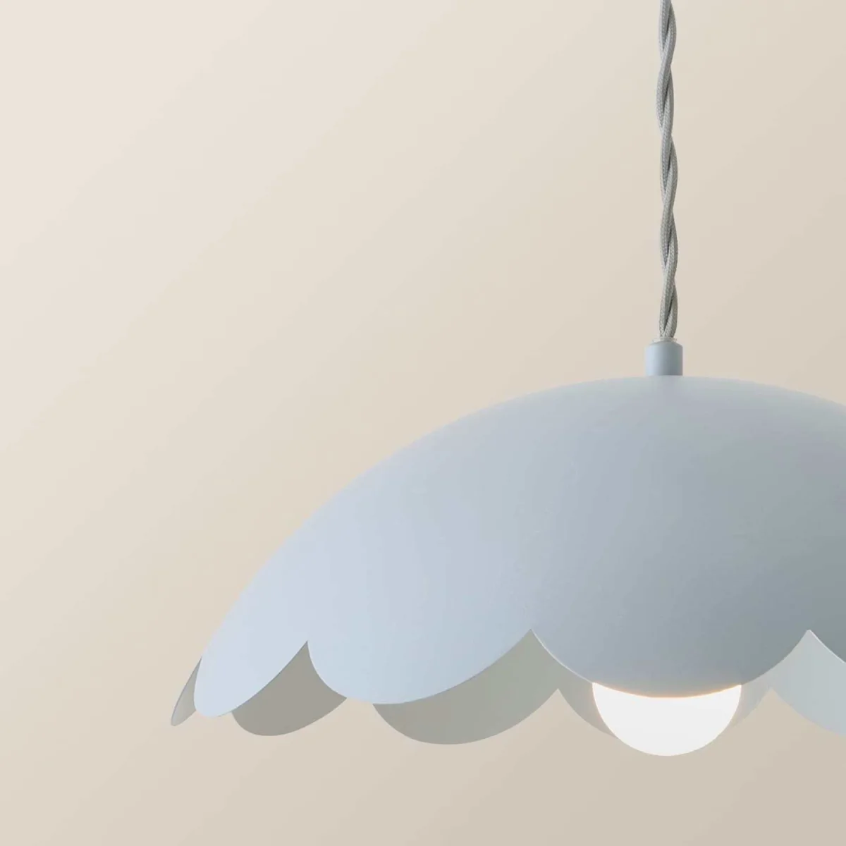 Millie Scallop Pendant Ceiling Light - Blue / 0.67kg – image 5