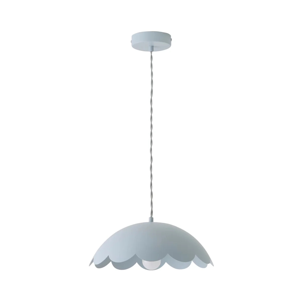 Millie Scallop Pendant Ceiling Light - Blue / 0.67kg – image 7