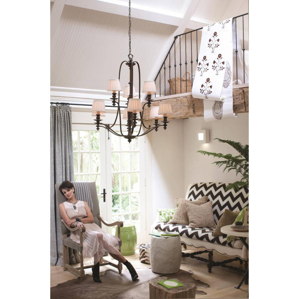 Dunhill 9 Light Multi Arm Chandelier Royal Bronze Finish, E14 - Royal Bronze – image 2