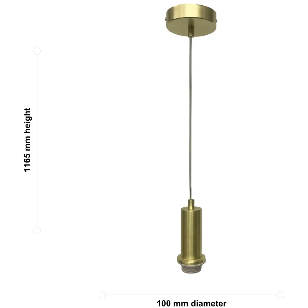 Celine Satin Brass Ceiling Pendant Flex Suspension Kit For Shades - Satin Brass – image 4