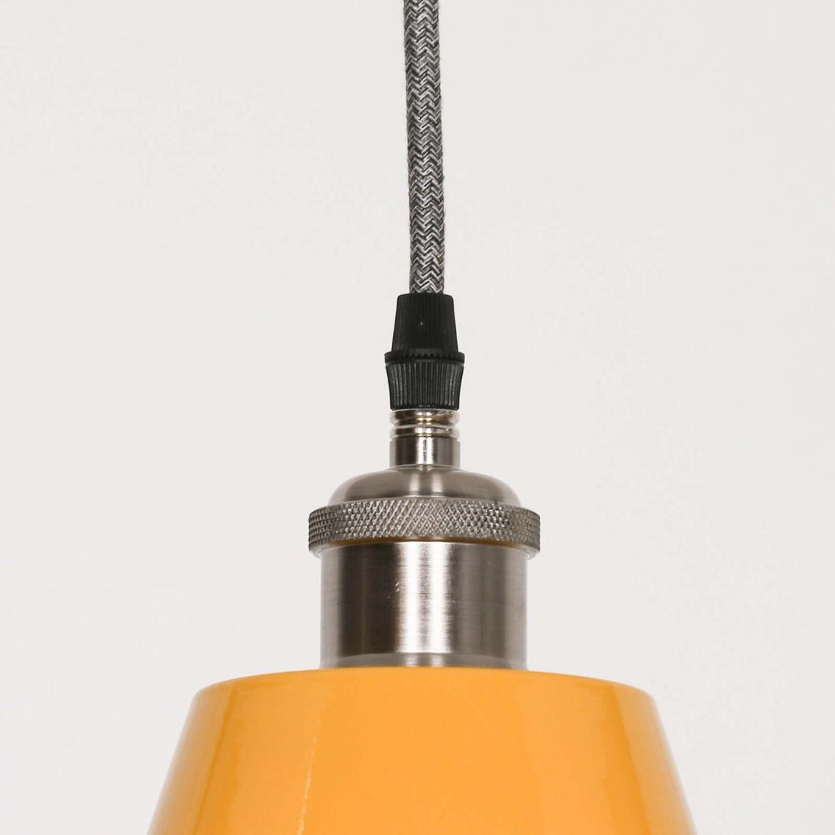 Mustard Yellow Pendant Ceiling Light Factory Style - Mustard – image 4