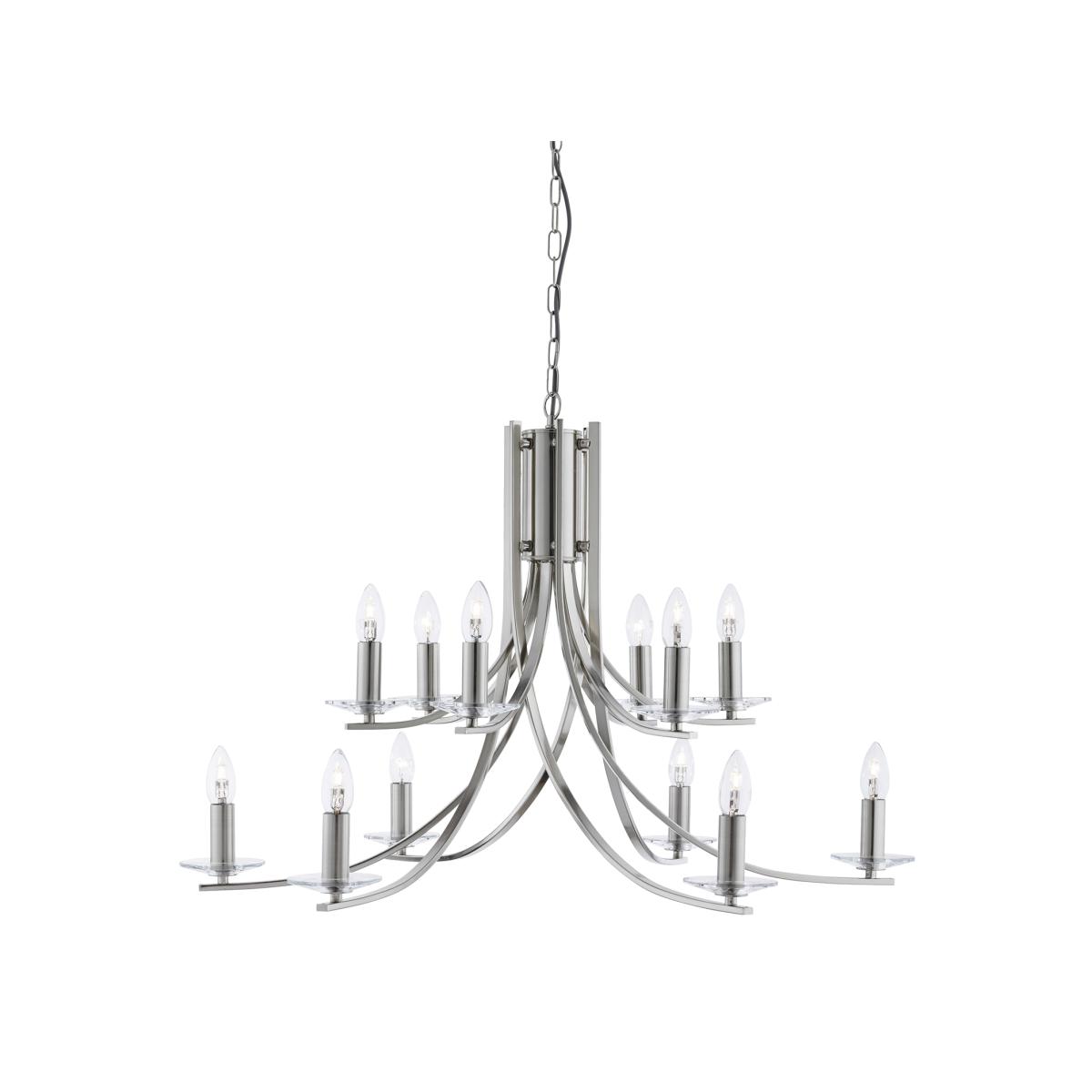 Ascona 12 Light Pendant - Silver