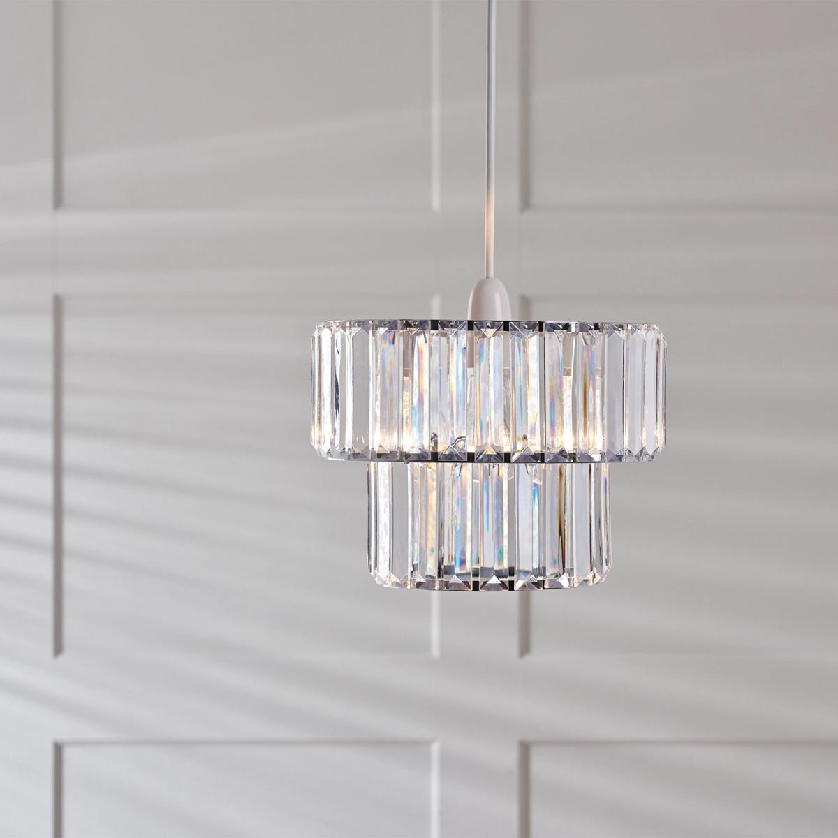 Nouveau Two Tier Pendant - Clear – image 2
