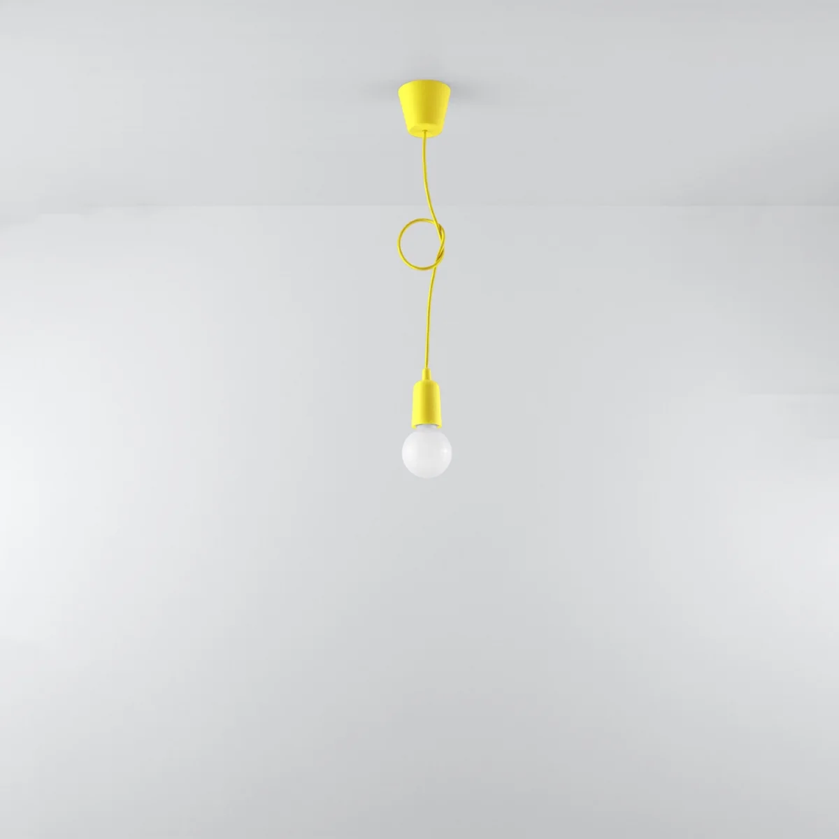 Pendant lamp DIEGO 1 black - yellow – image 5