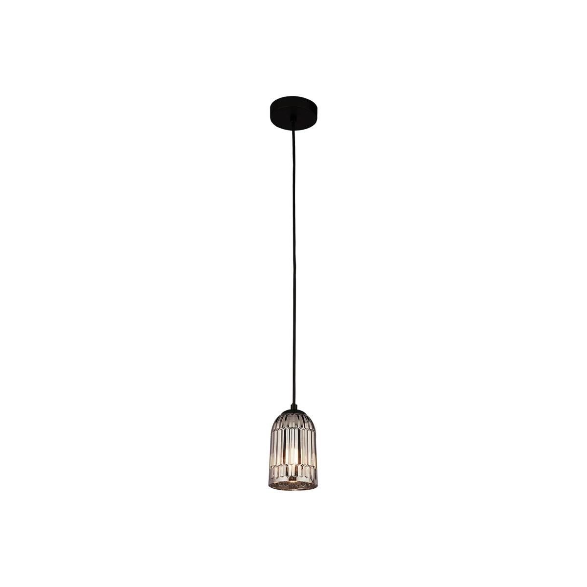 CGC INDIE Smokey Glass Adjustable Pendant Ceiling Light - grey – image 1
