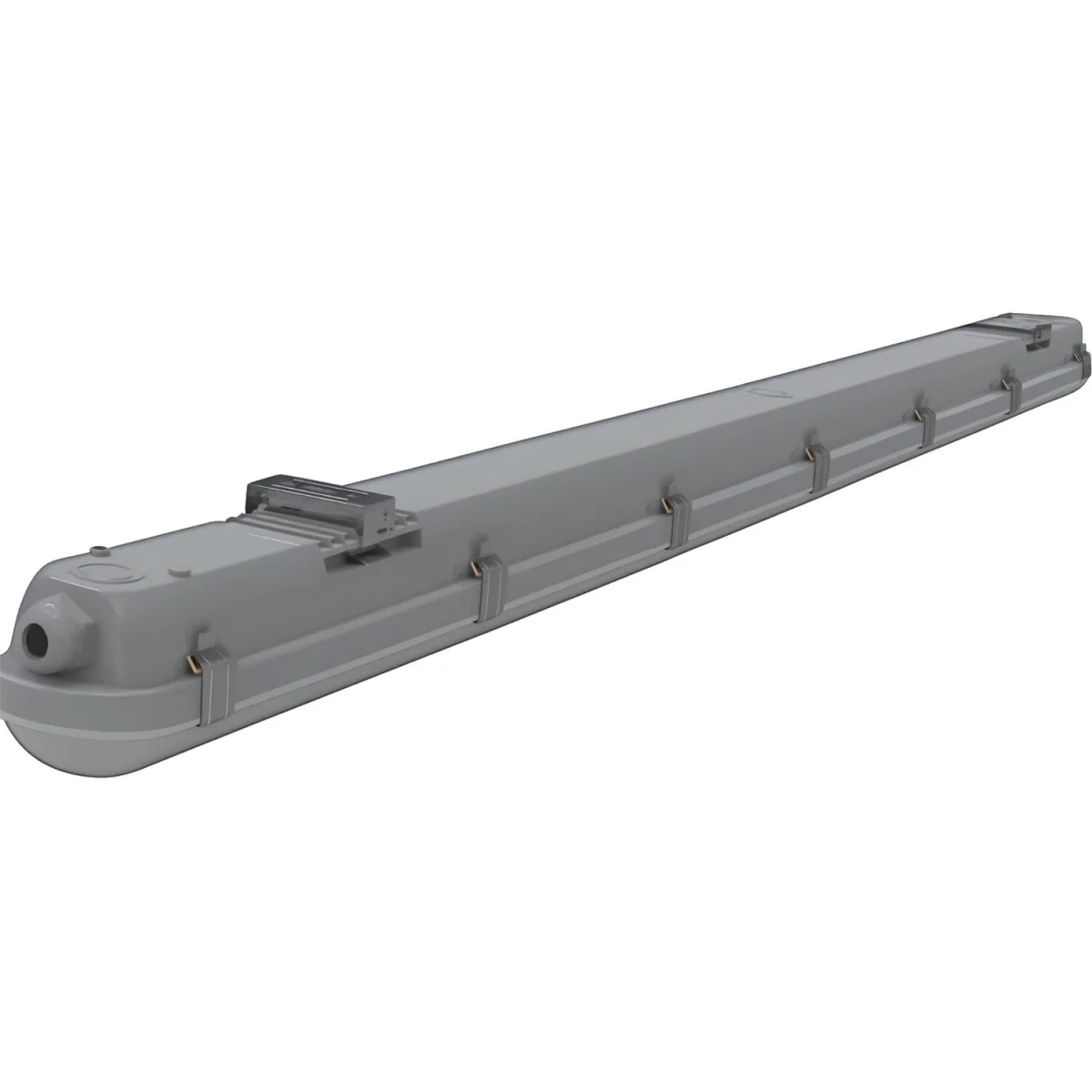 Set Of 6 Anti-Corrosive Outdoor Strip Lights - Grey Plastic And White Pc – image 2