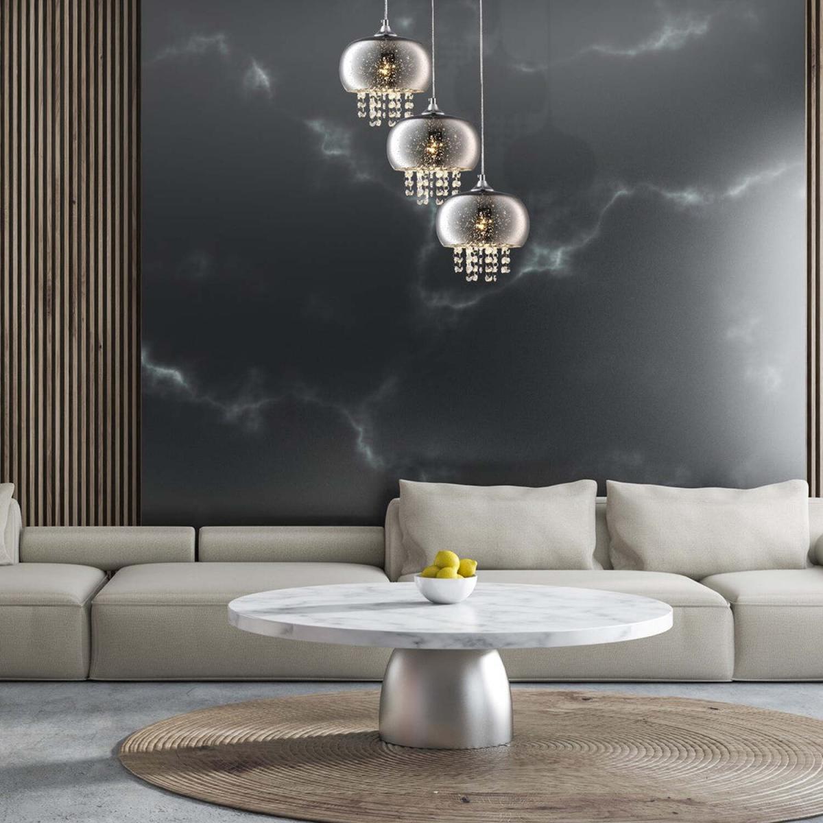 Milagro Pendant Lamp Starlight 3XE14 Chrome - Chrome / 21cm – image 11