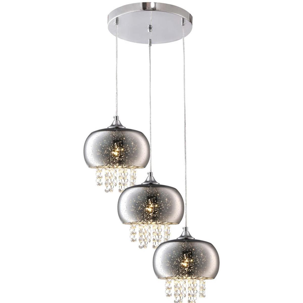 Milagro Pendant Lamp Starlight 3XE14 Chrome - Chrome / 21cm – image 13