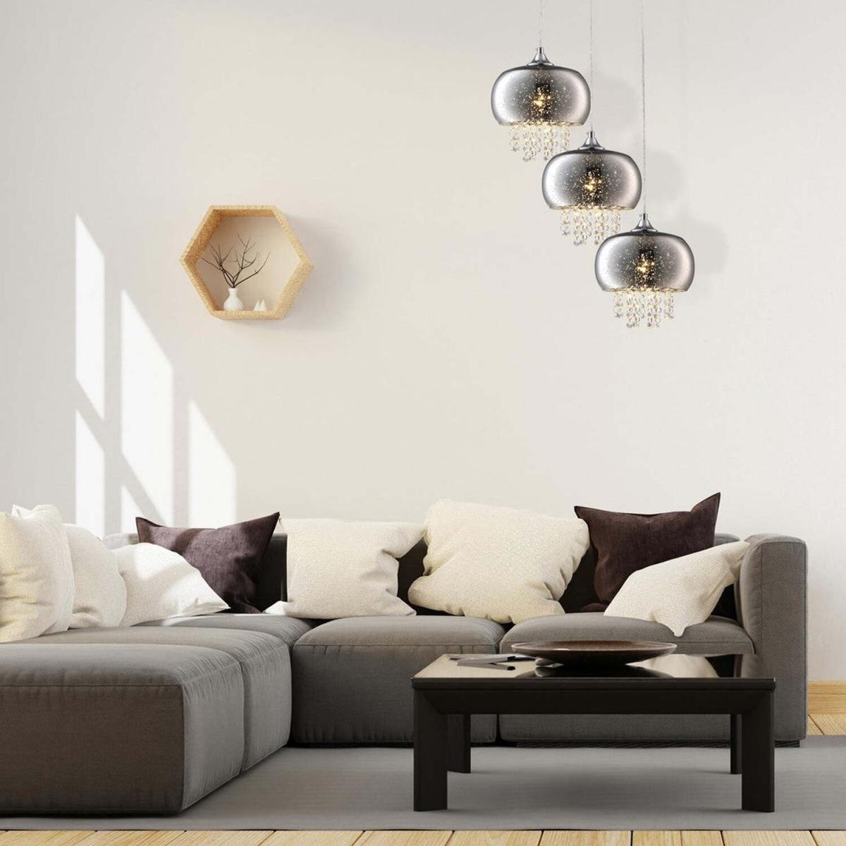 Milagro Pendant Lamp Starlight 3XE14 Chrome - Chrome / 21cm – image 14