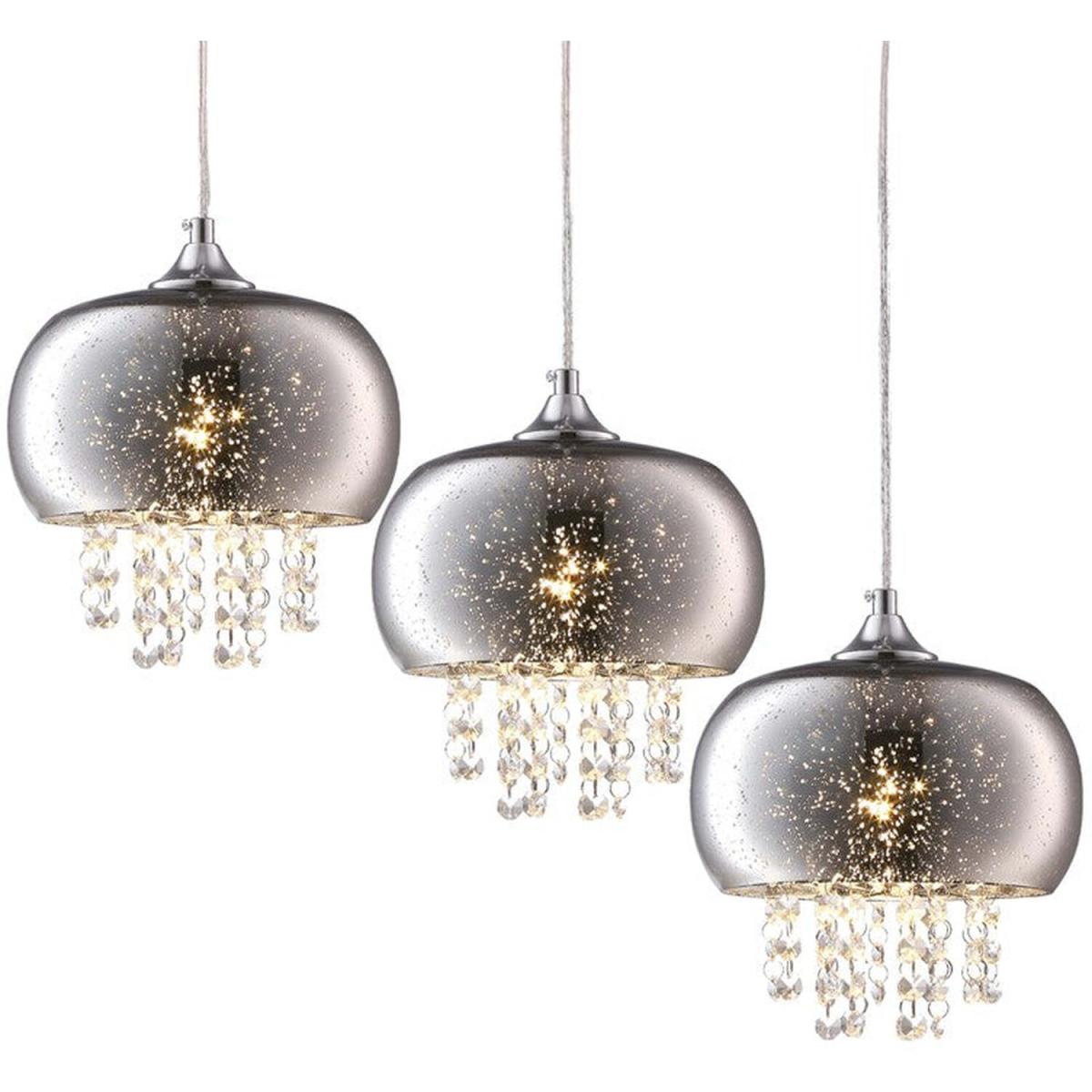 Milagro Pendant Lamp Starlight 3XE14 Chrome - Chrome / 21cm – image 3