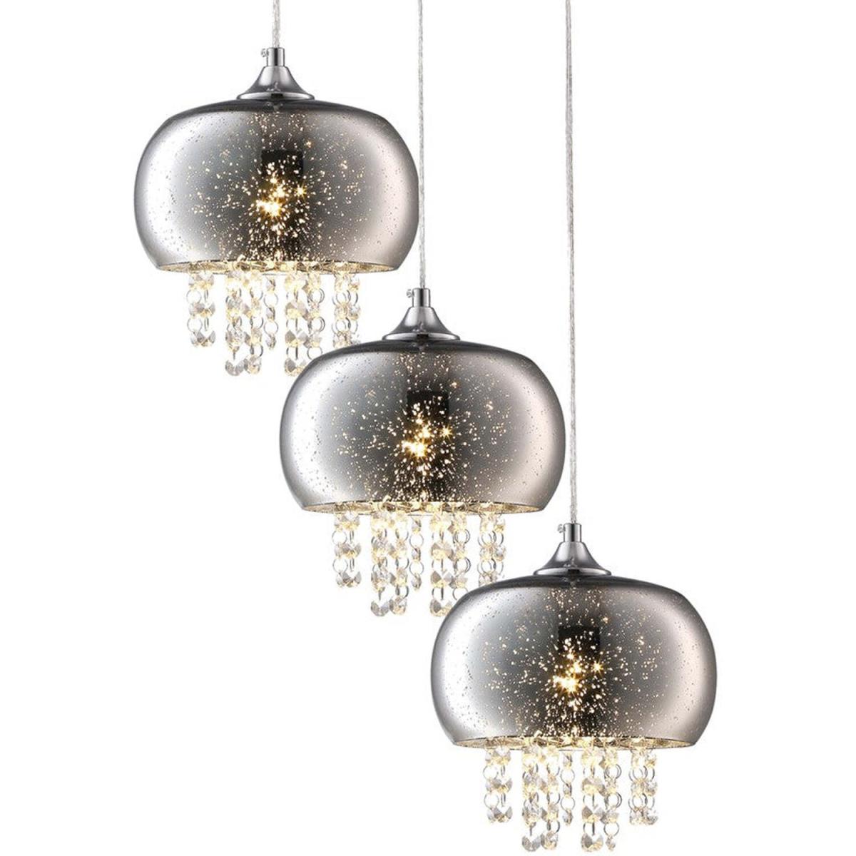 Milagro Pendant Lamp Starlight 3XE14 Chrome - Chrome / 21cm – image 10