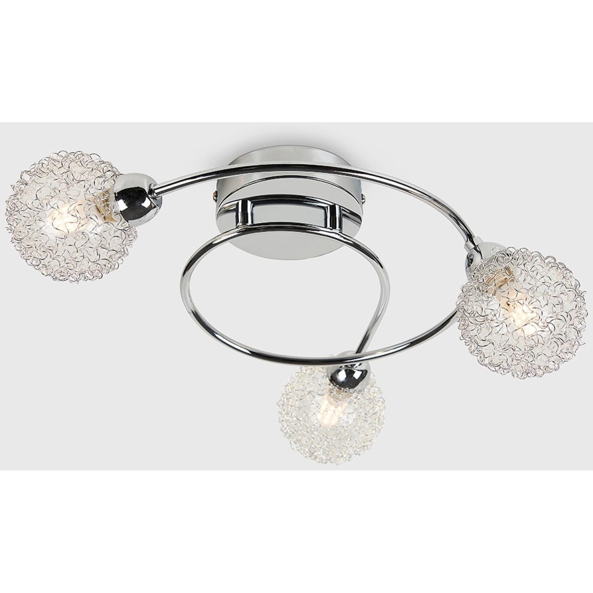 Alambre Silver Ceiling Bar Light - Silver – image 4