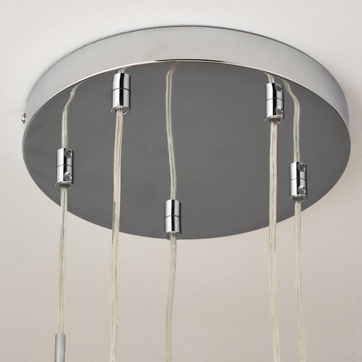 5 Light Ombre Copper Jewel Droplet Fitting – image 3