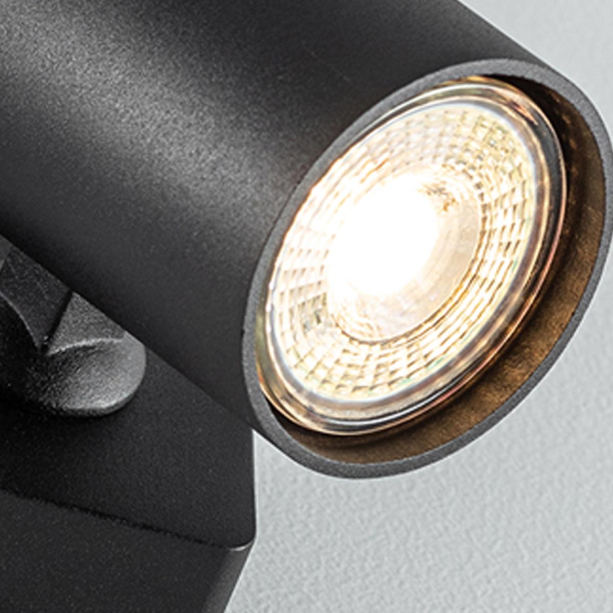 CGC NELL Twin Black Round Spotlight With Adjustable Head - black – image 3