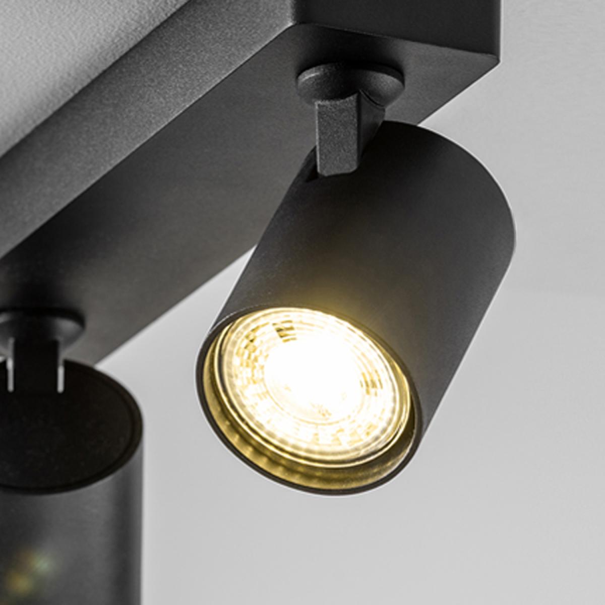 CGC NELL Twin Black Round Spotlight With Adjustable Head - black – image 4