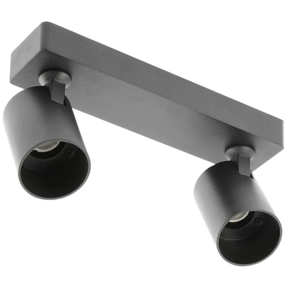 CGC NELL Twin Black Round Spotlight With Adjustable Head - black – image 5