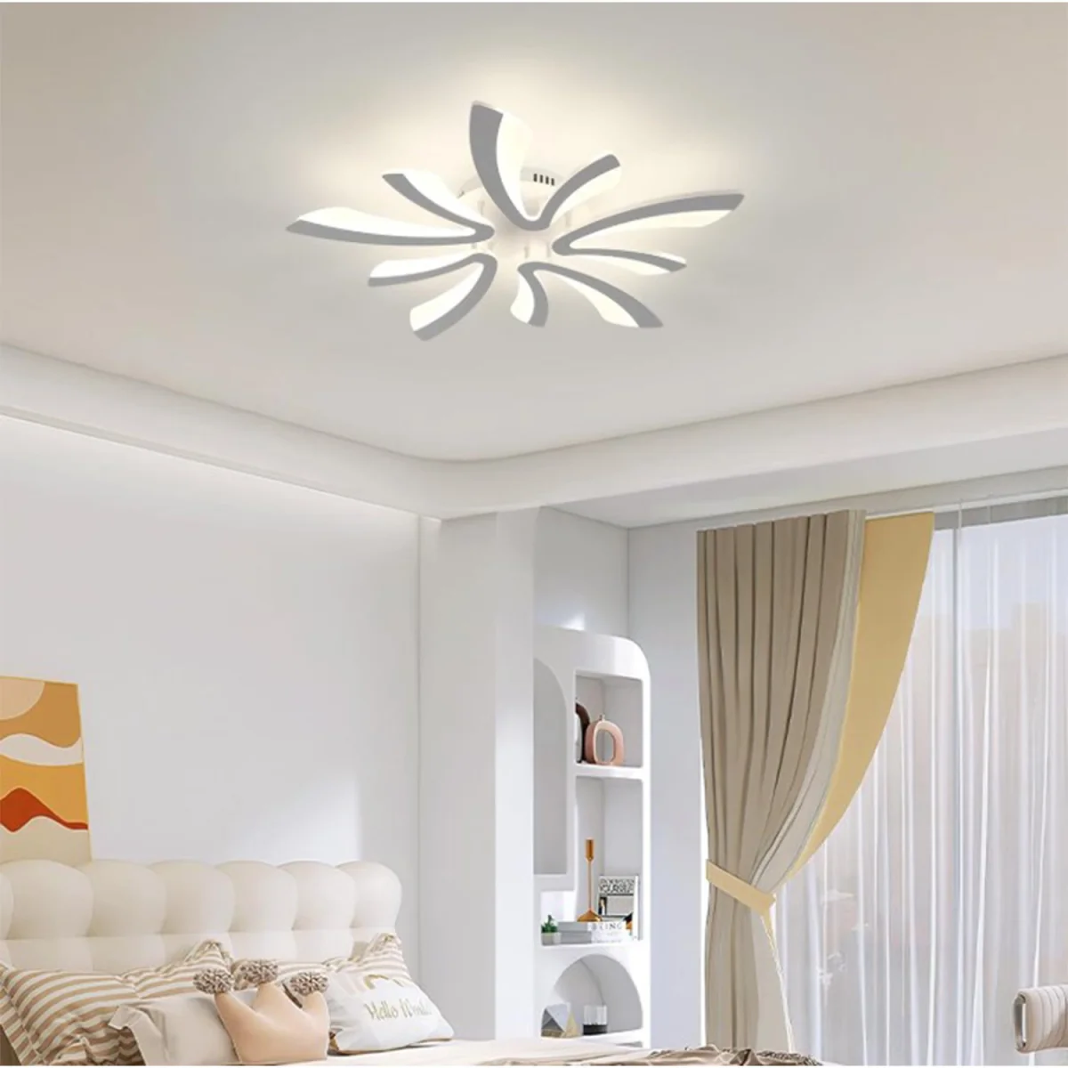 Ceiling Light White V-shaped - White – image 3