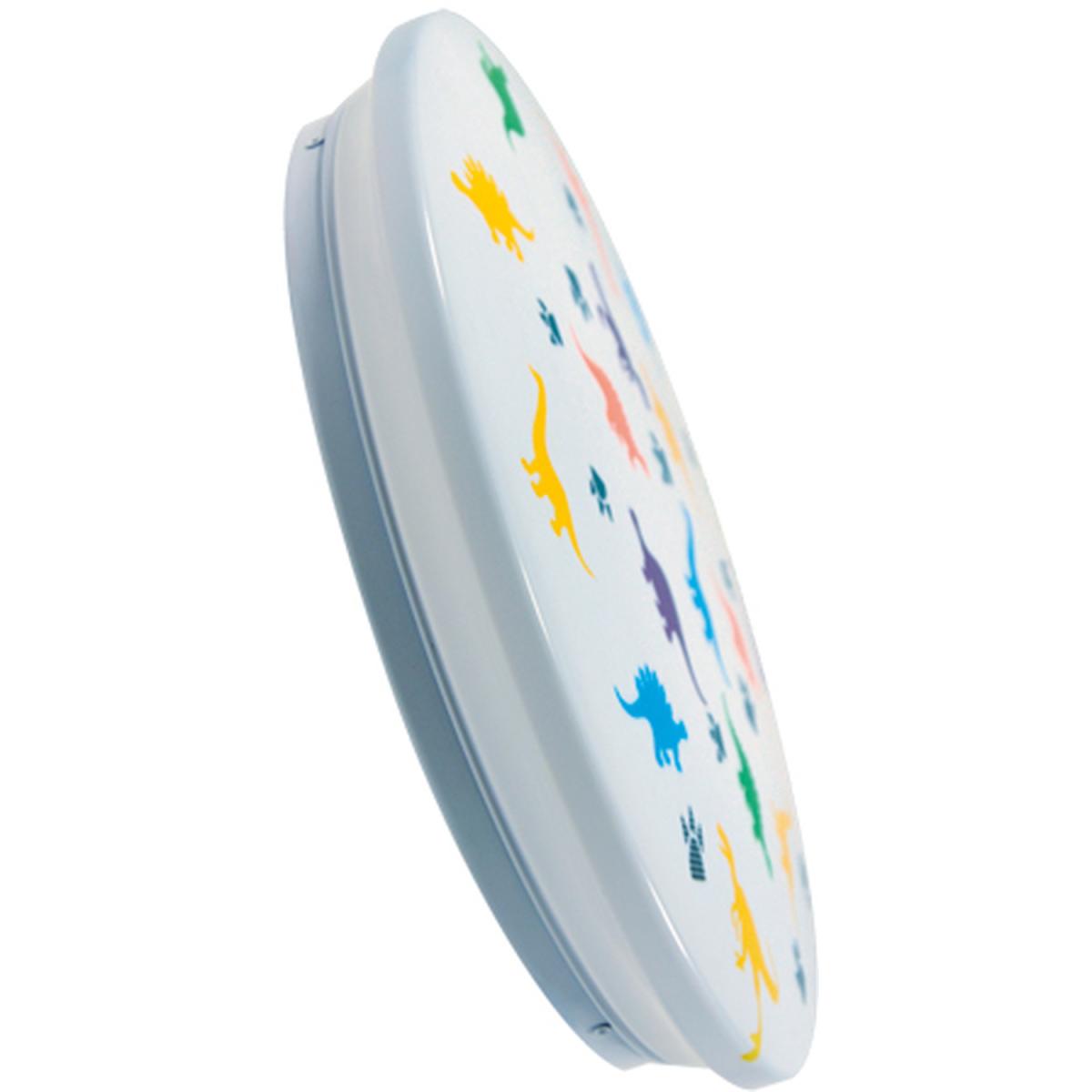 CGC DINO Large Round Childrens Bedroom Ceiling LED Light Dinosaur Flush Mount - white – image 3