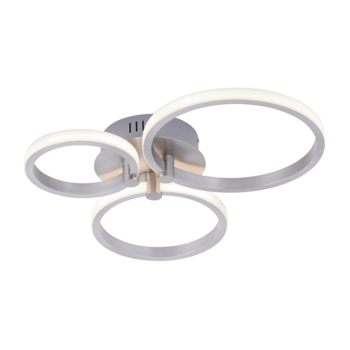 Navigare Ilkley Ceiling 3 Light Source Steel - Silver