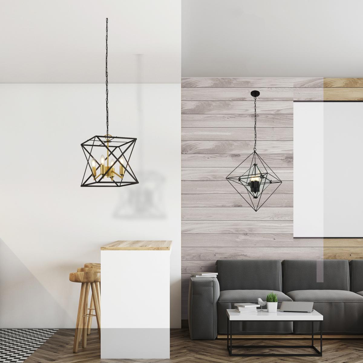 Molde Black and Gold 4Lt Pendant  - Black – image 2