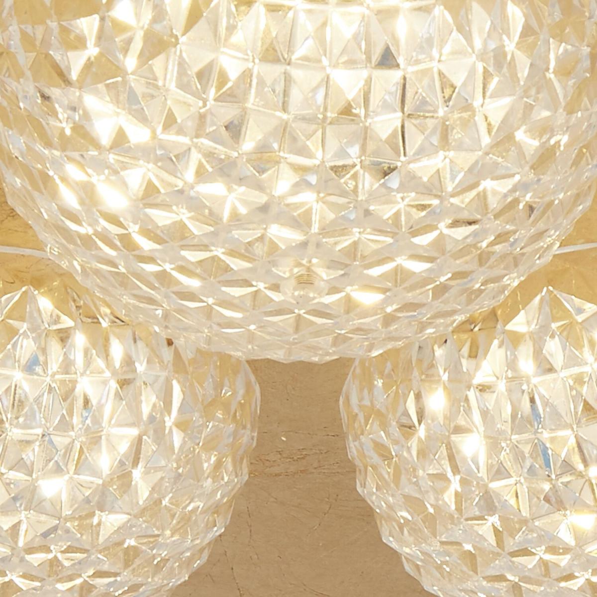 Santand Gold Leaf LED 3LT Flush  - Gold – image 3